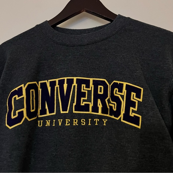 Champion Gray Crew Neck Sweatshirt Classic Fit - Picture 2 of 5